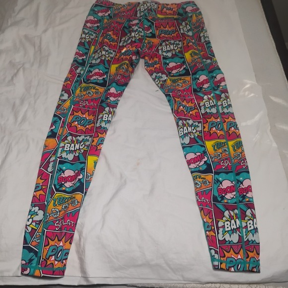 Constantly Varied Gear CVC Capri Leggings‎ Comic Boom Pop Bang Size XL - Picture 5 of 6